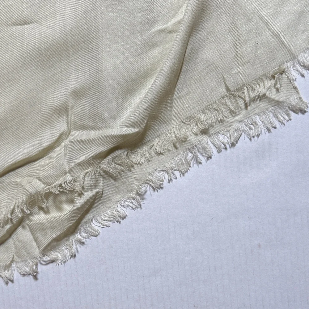 Loro Piana Beige Lightweight Cashmere-Silk Scarf